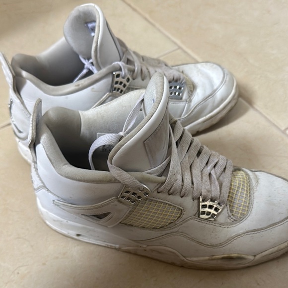 Jordan Sneakers in White and Cream - Picture 2 of 5